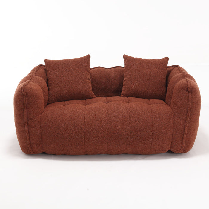 Cozy Beanbag Chair With High Resilience Foam Core For 2