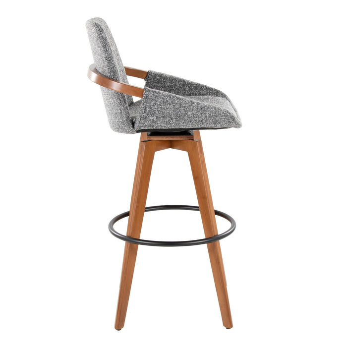 Cosmo - Fixed-Height Barstool - Walnut Bamboo Base