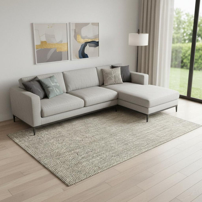 10' X 13' Jute Handmade Area Rug (684874) - Gray