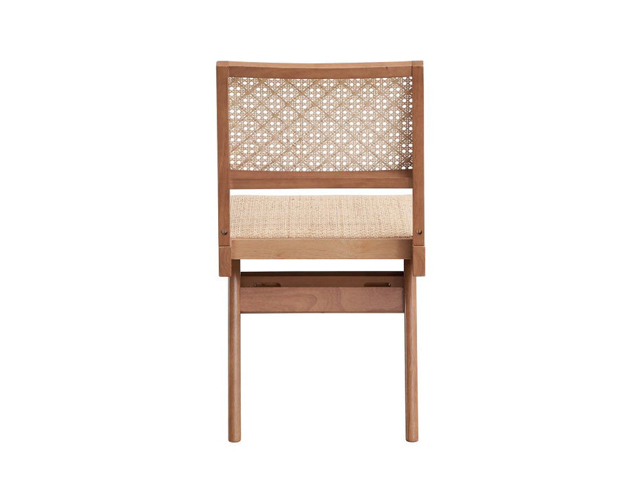 Wood Open Back Dining Side Chairs (Set of 2) - Natural