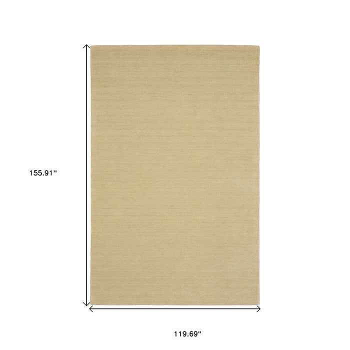 10' X 13' Wool Hand Tufted Area Rug - Beige