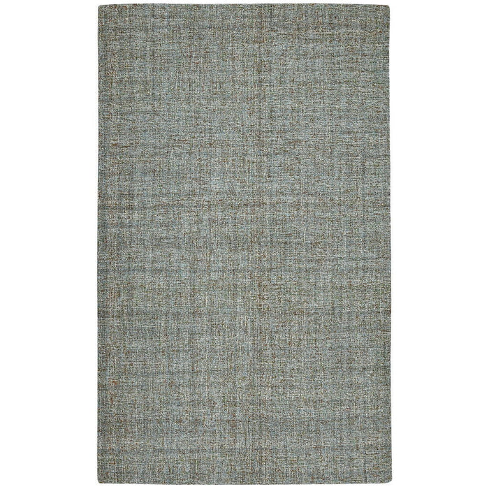 9' X 12' Wool Abstract Hand Tufted Area Rug - Light Blue And Gray