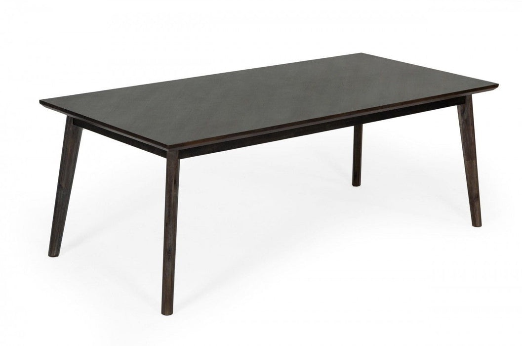 83" Solid Wood Dining Table - Dark Brown