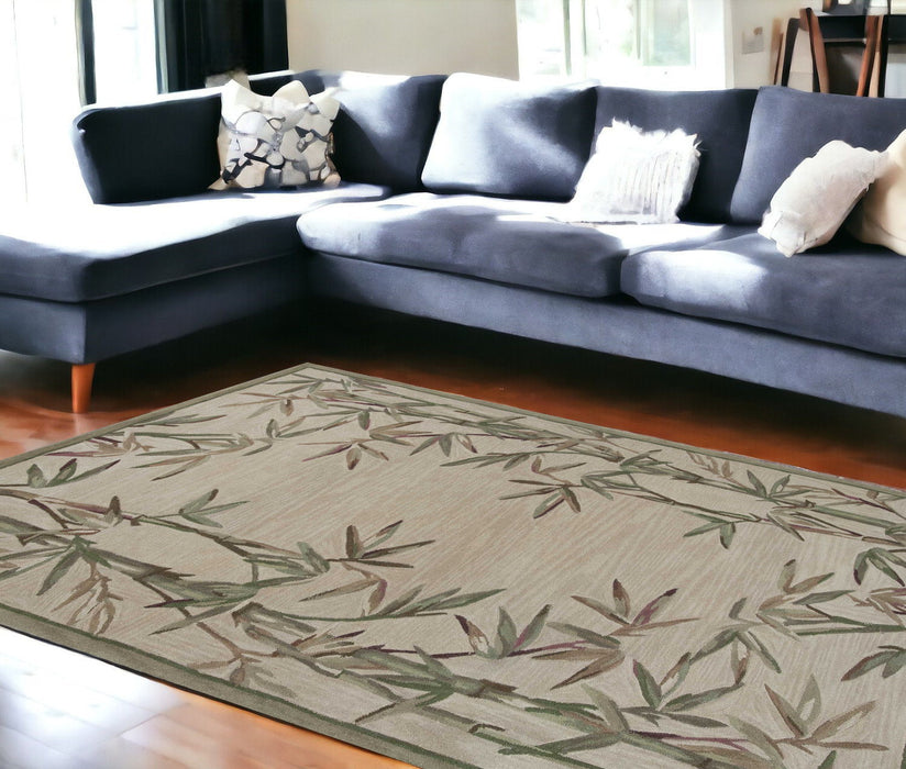 8' x 10' Wool Handmade Area Rug - Ivory