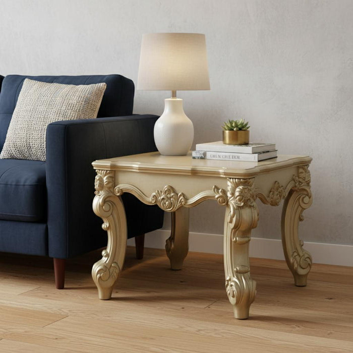Patina Manufactured Wood Square End Table - Gold