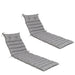 Giga 2-piece outdoor chaise lounge chair cushions set with plush back and seat cushions for outdoor patio furniture.