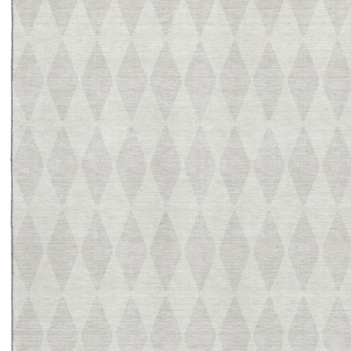 10' X 14' Diamond Washable Area Rug With UV Protection (650140) - Ivory / Beige