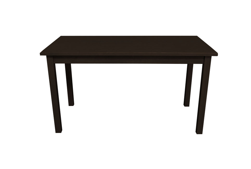 60" Solid Wood Dining Table - Dark Brown