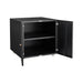 Giga office copier cabinet with two steel doors, mobile printer stand and pedestal file storage for office organization.
