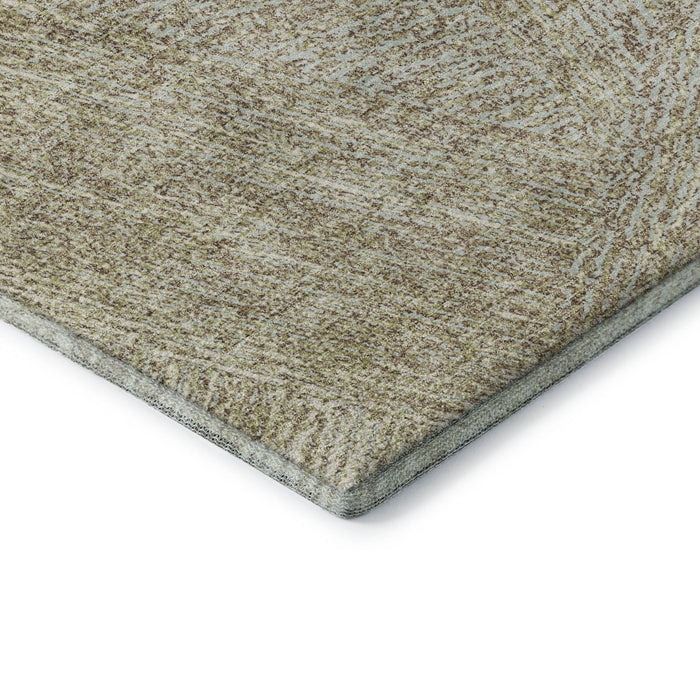 10' X 14' Abstract Washable Area Rug With UV Protection (678185) - Beige / Ivory