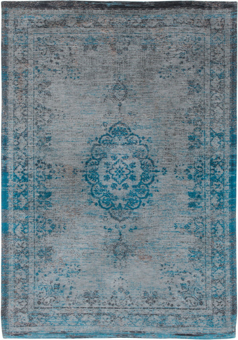 9' x 13' Medallion Non Skid Area Rug - Gray And Green