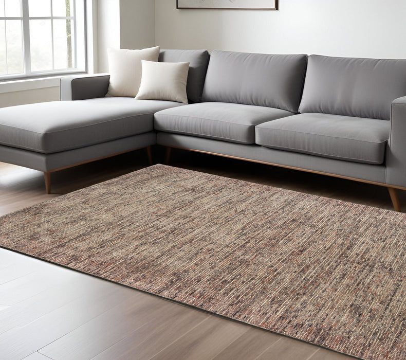 8' X 10' Hand Tufted Area Rug - Taupe