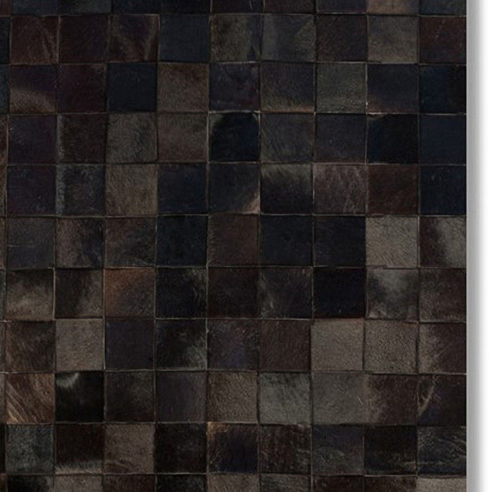 8' X 10' Cowhide Patchwork Area Rug (544475) - Chocolate