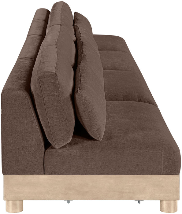 Turin - Chenille Fabric Upholstered Modular Sectional - Brown