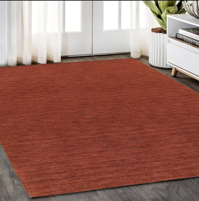 5' X 8' Wool Hand Tufted Area Rug - Rust