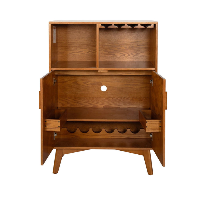 Wood Accent Cabinet - Light Brown