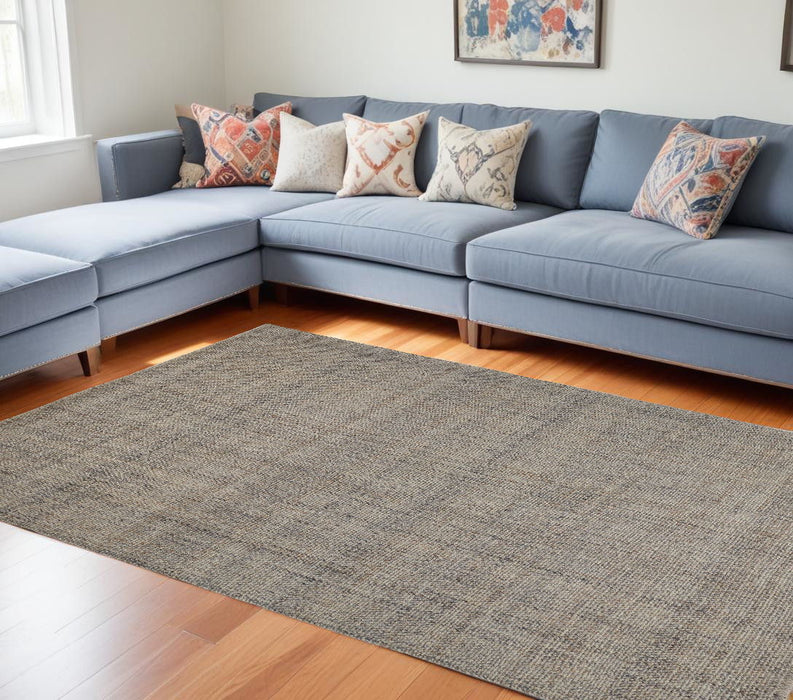 10' x 14' Hand Woven Area Rug - Beige And Gray