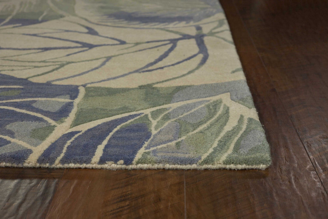 9' x 12' Wool Handmade Area Rug - Blue