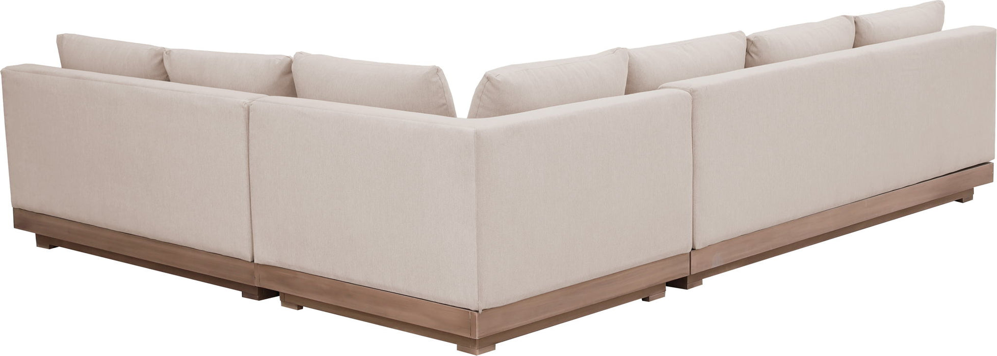 Solace - Olefin Performance Fabric 3 Piece Outdoor Patio Modular Sectional (Sofa, Loveseat & Corner Chair)