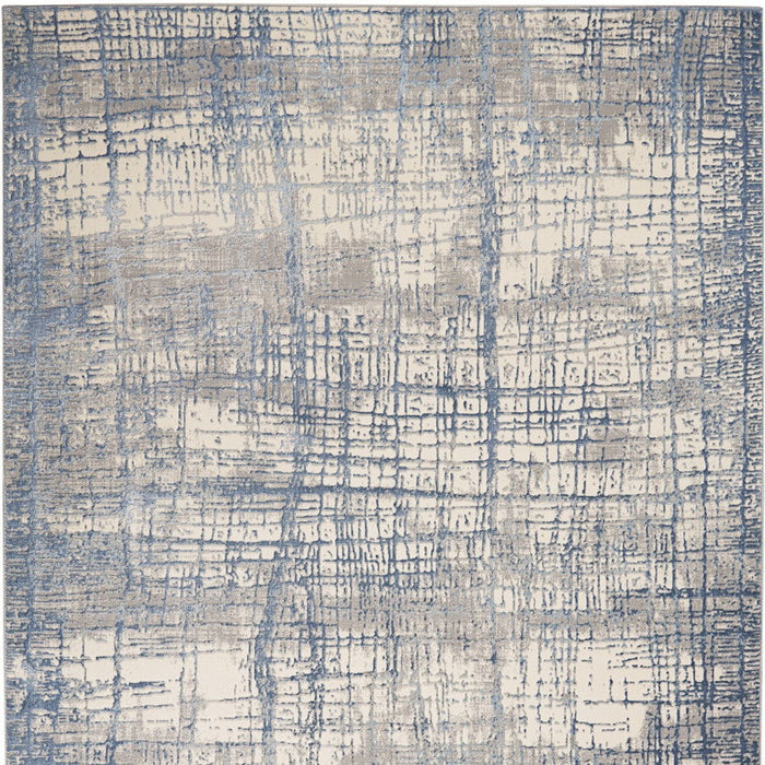 10' X 14' Abstract Power Loom Area Rug (573204) - Ivory
