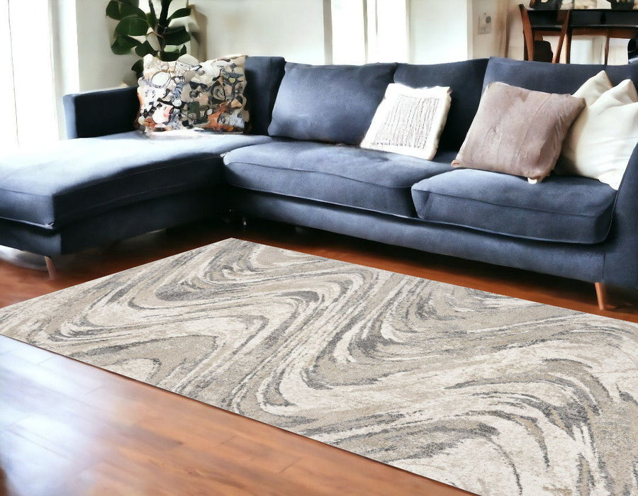 7.8' x 9.8' Polypropylene Area Rug - Natural