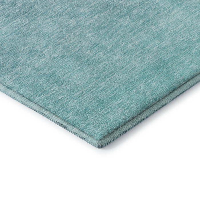 10' X 14' Ombre Washable Area Rug With UV Protection (667360) - Sky Blue / Ivory