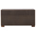 Jessica 4-piece Eastern King LED bedroom furniture set in cappuccino by CoasterEssence, featuring a bed with LED lighting and matching accents.