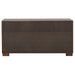 Jessica 5-piece Eastern King LED bedroom furniture set in cappuccino finish, including bed frame, nightstands, and dresser.