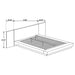 Jessica 5-piece Queen LED bedroom furniture set by CoasterEssence in cappuccino finish, includes bed frame, nightstands, and dresser.