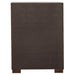 Jessica 6-piece Queen LED bedroom furniture set in cappuccino finish with bed frame, nightstands, and dresser from CoasterEssence.