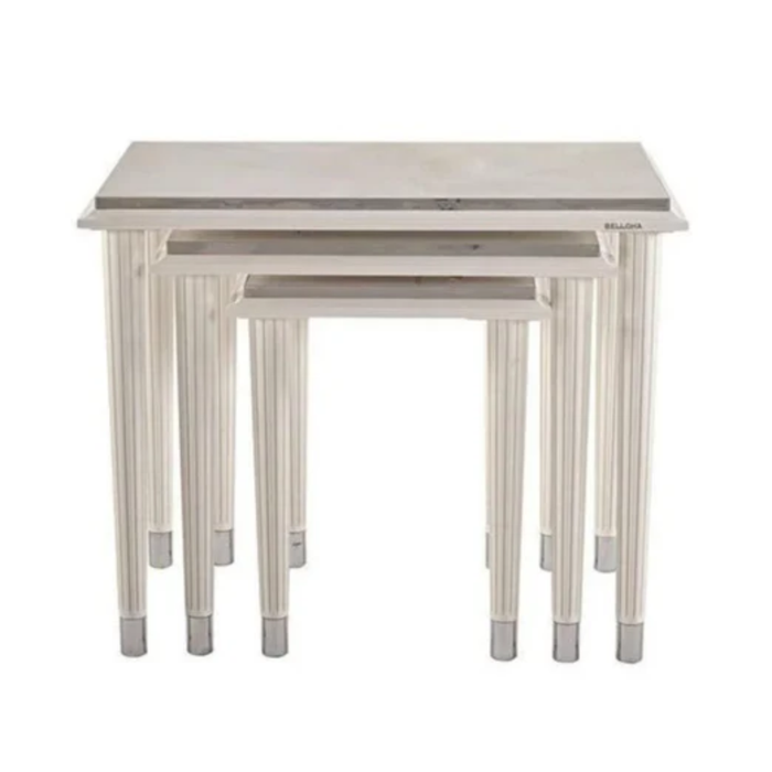 Bellona Gravita Nesting Table /Legs - Ivory