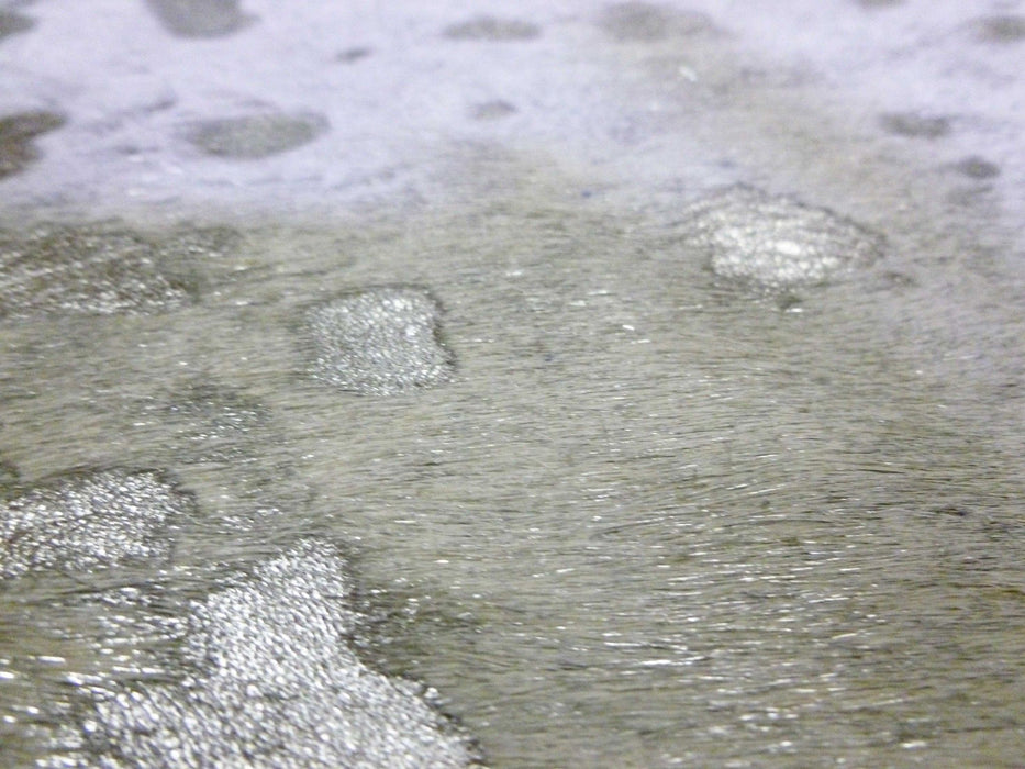 6' Devore Brindled Cowhide Rug - Silver