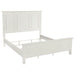 CoasterEveryday Sandy Beach 4-piece California king bedroom set in cream white furniture finish