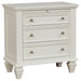 CoasterEveryday Sandy Beach 4-piece California king bedroom set in cream white furniture finish