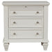 CoasterEveryday Sandy Beach 4-piece California king bedroom set in cream white furniture collection