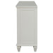 Cream white Sandy Beach 11-drawer dresser by CoasterEssence with sleek handles and a smooth finish, showcasing its spacious storage and modern design.