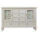 Cream white Sandy Beach 4-piece Queen bedroom furniture set by CoasterEssence with a bed, nightstands, and dresser visible in the image.
