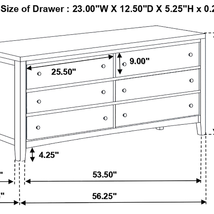 Carlton 5-piece Eastern King Bedroom Set Cappuccino