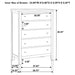 Carlton 5-piece Eastern King bedroom set by CoasterEveryday featuring cappuccino-finish furniture including a bed, nightstands, and dresser.