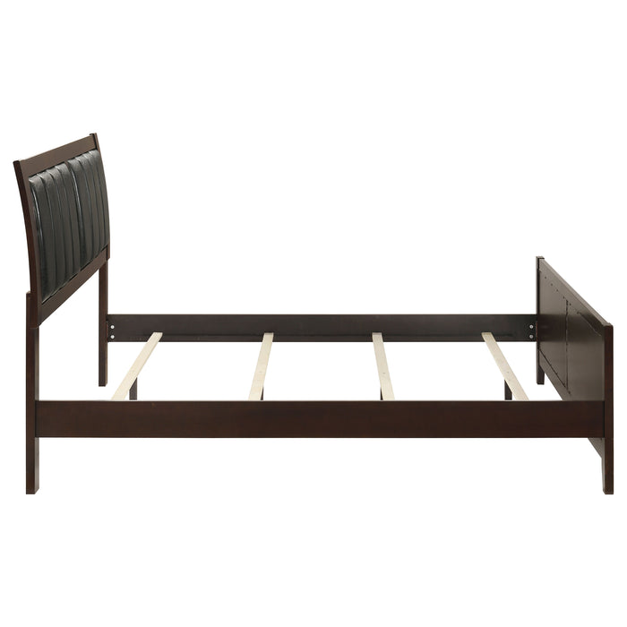Carlton Wood Queen Panel Bed Cappuccino