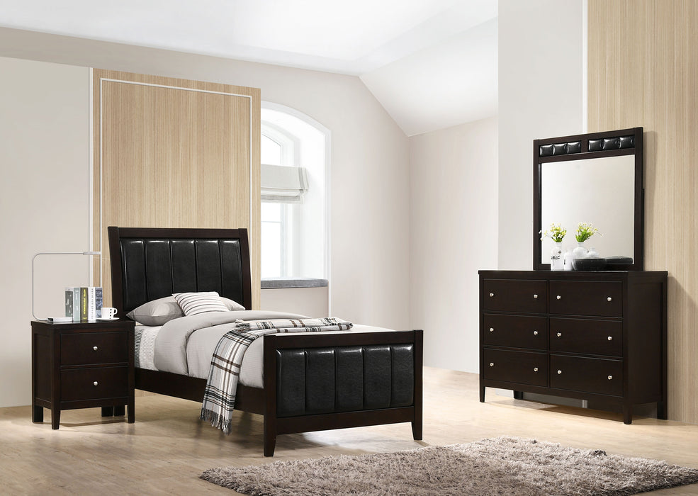 Carlton 4-piece Twin Bedroom Set Cappuccino