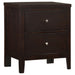Carlton 5-piece twin bedroom furniture set by CoasterEveryday in cappuccino finish, includes bed frame, dresser, and matching accents.