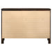 CoasterEveryday Carlton 6-drawer dresser in cappuccino finish with sleek handles and modern design for bedroom storage.
