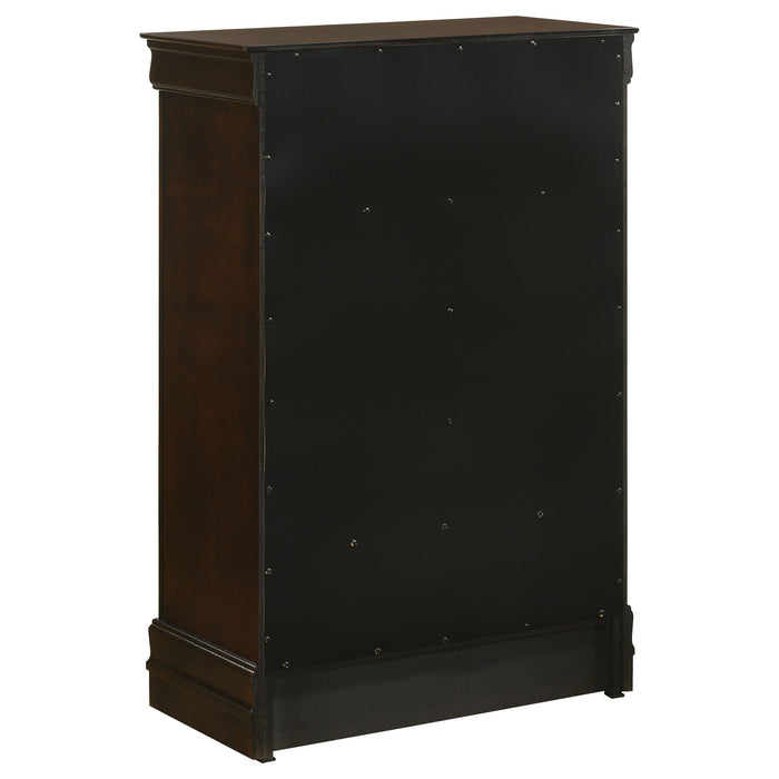 Louis Philippe 5-piece Eastern King Bedroom Set Cappuccino