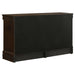 Louis Philippe 6-drawer dresser in cappuccino finish, featuring sleek wooden furniture design with silver handles and modern style.