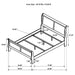 White Louis Philippe 47-inch full sleigh panel bed by CoasterEveryday, showcasing the elegant wooden bed frame with curved sleigh design.