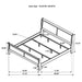 Louis Philippe 4-piece Eastern King bedroom set by CoasterEveryday, featuring white finish, includes bed frame, nightstands, and dresser.
