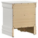 Louis Philippe 5-piece white twin bedroom furniture set by CoasterEveryday featuring a bed, dresser, and matching accessories.