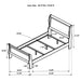 Louis Philippe 5-piece twin bedroom set in white, featuring a bed frame, dresser, and matching furniture by CoasterEveryday
