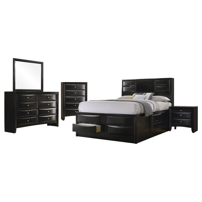 Briana 5-piece Eastern King Bedroom Set Black